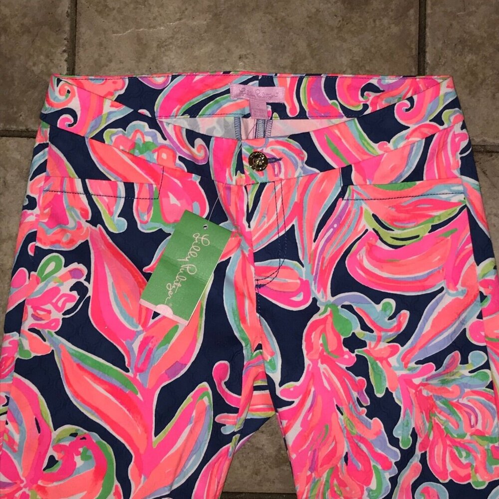 Lilly Pulitzer Kelly Skinny Ankle Pants Banana Flambé NWT - Picture 4 of 13